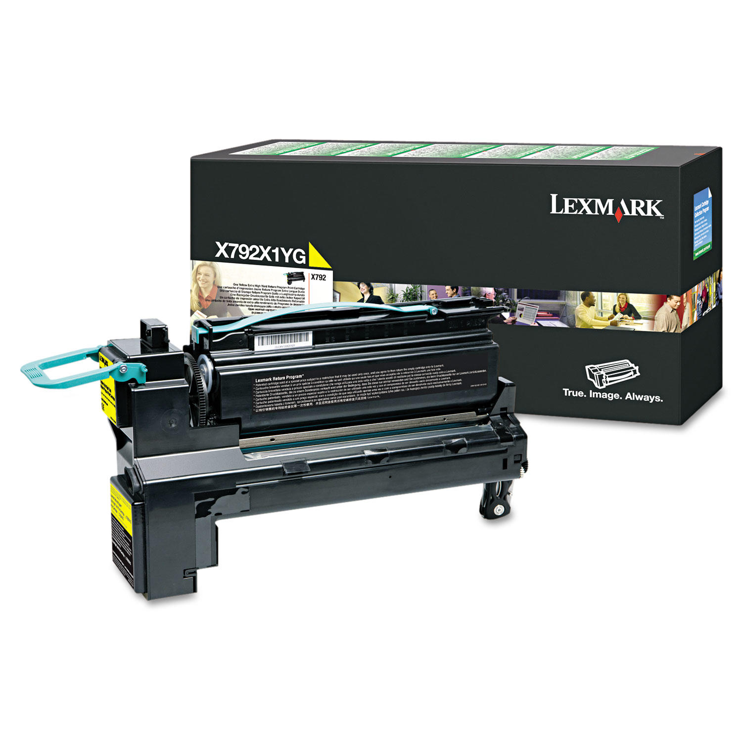 Lexmark X792 X792X1YG Original Yellow Return Program Toner Cartridge Extra High Yield