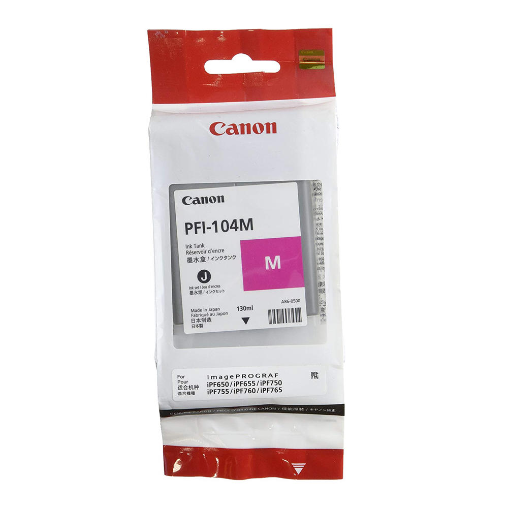 Canon PFI-104M Original Magenta Ink Cartridge (3631B001)