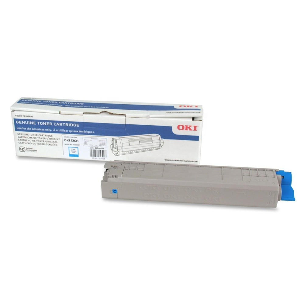 Okidata C831 44844511 Original Cyan Toner Cartridge