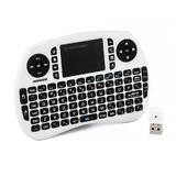 PrimeCables® Mini 2.4GHz Portable Wireless Multimedia Keyboard with Multi-Touch Touchpad Mouse 