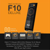 Fly Air Mouse Wireless Keyboard Remote Control MeLE F10 Deluxe 2.4GHz 6 Axial Gyro Game IR Learning