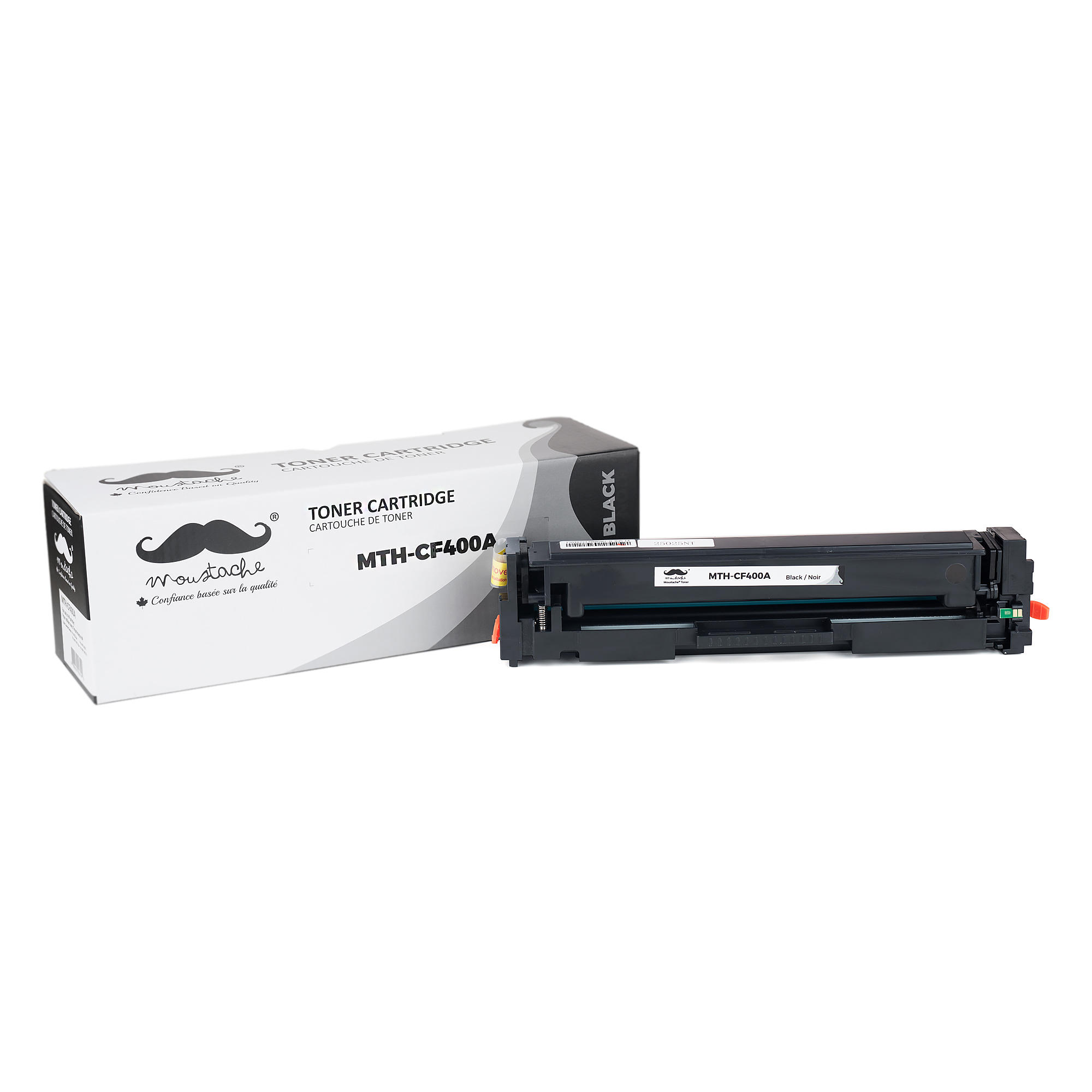 Compatible HP 201A CF400A Black Toner Cartridge - Moustache®