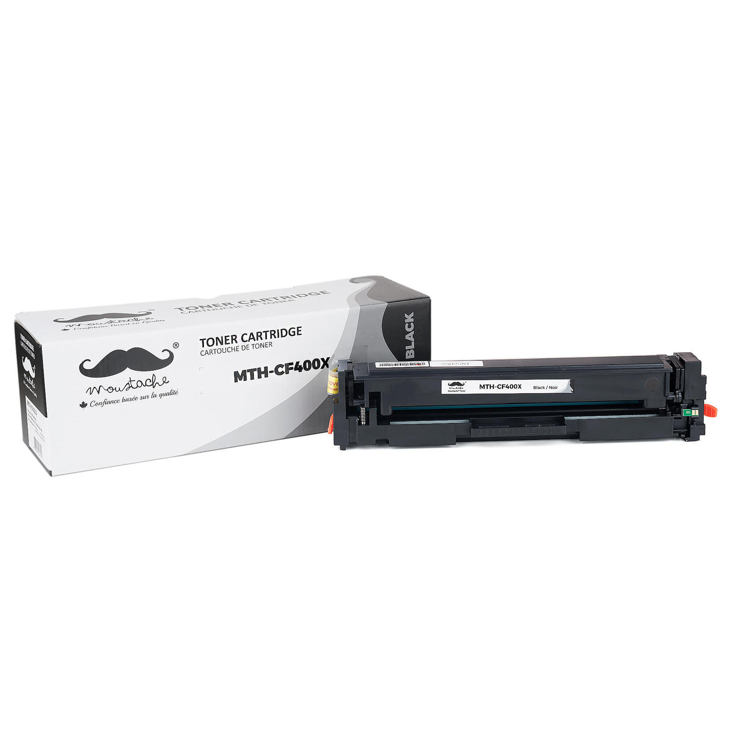 Compatible HP 201X CF400X Black Toner Cartridge High Yield - Moustache®