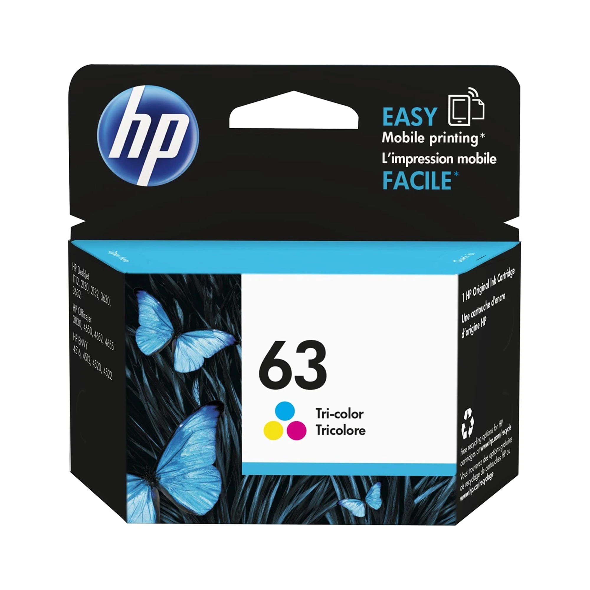 HP 63 F6U61AN Original Tri-Color Ink Cartridge