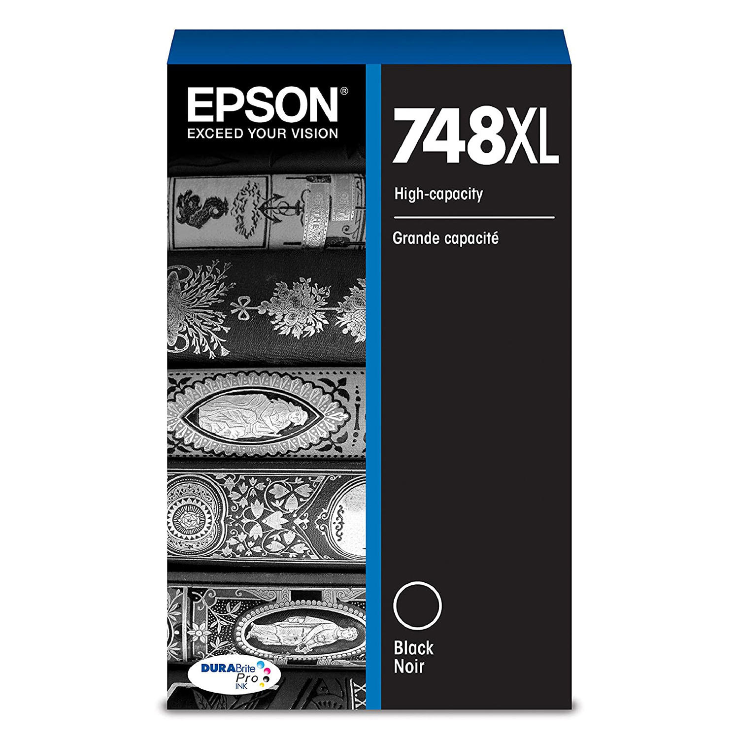 Epson 748XL T748XL120 Original Black Ink Cartridge High Yield