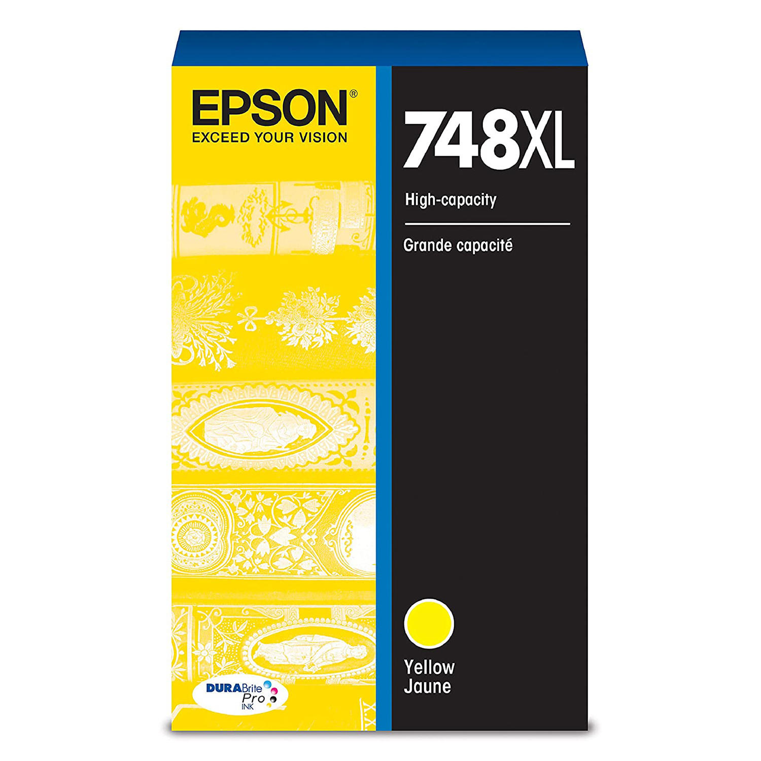 Epson 748XL T748XL420 Original Yellow Ink Cartridge High Yield