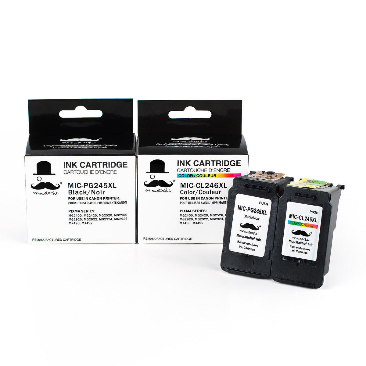 ATOPolyjet Remanufactured 246XL Color Ink Cartridge Replacement for Canon 246 CL-246XL 244 CL-244 Used in Pixma TS3100 MX490 TS3122 MG2522 MX492 TR4522 MX490 TR4520 MG2920 MG2520 MG2420 MG2922 Printer