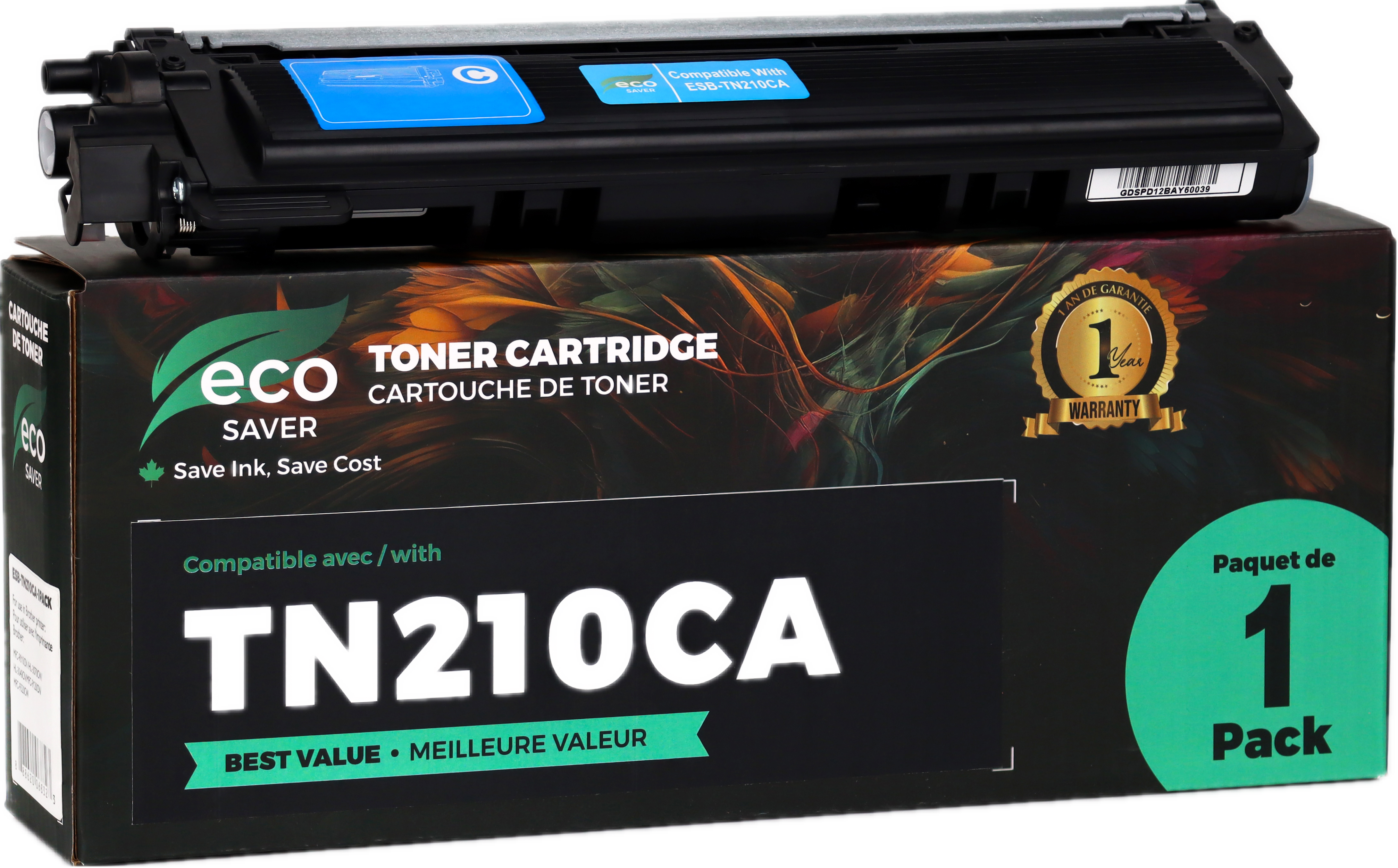Brother TN210 Compatible Cyan Toner Cartridge - Eco-Saver