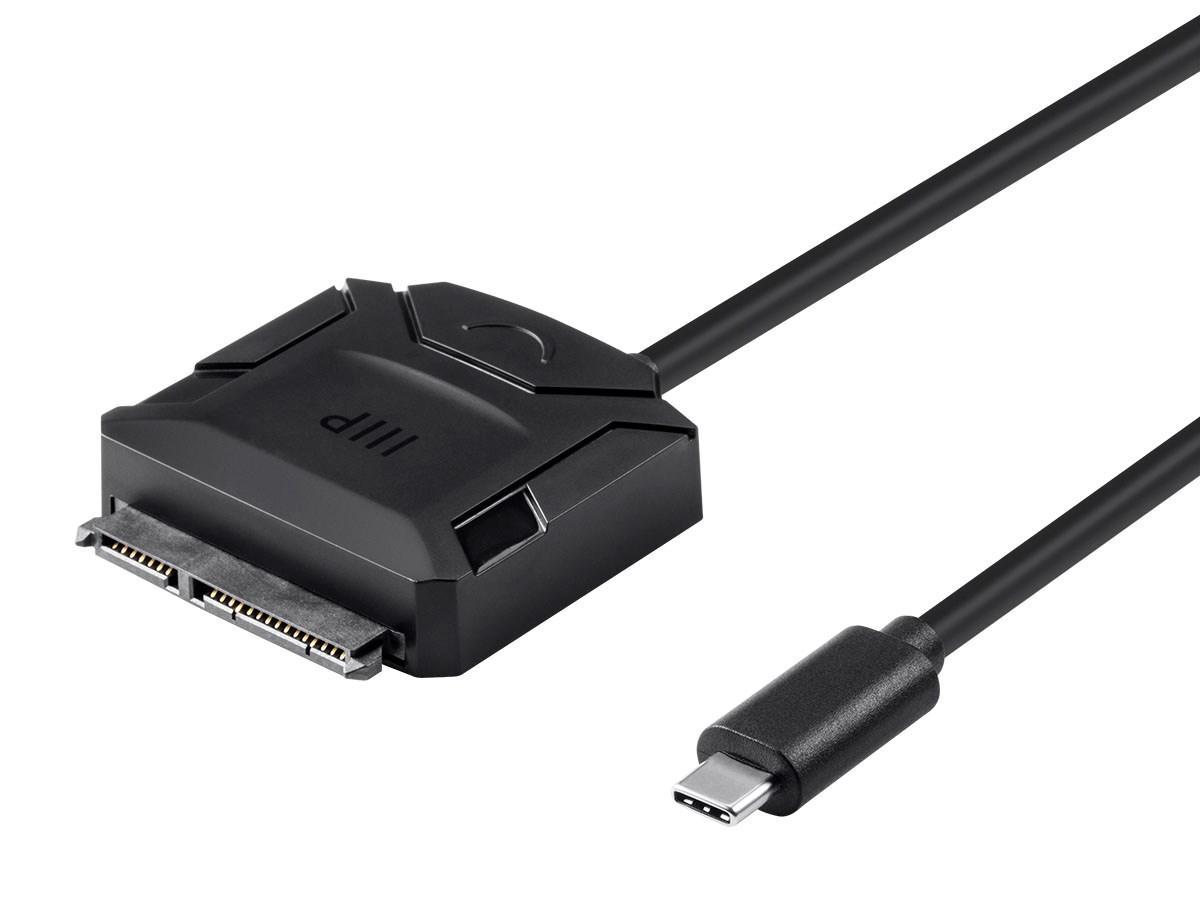 USB-C to SATA Converter with 12V/2A Power Adapter - Monoprice USB-C to SATA Converter with 12V/2A Power Adapter - Monoprice