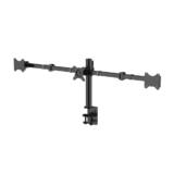 Triple Screen Desktop Mount for 10''-30'' Two sided mounts Swivel ±90°- PrimeCables® 