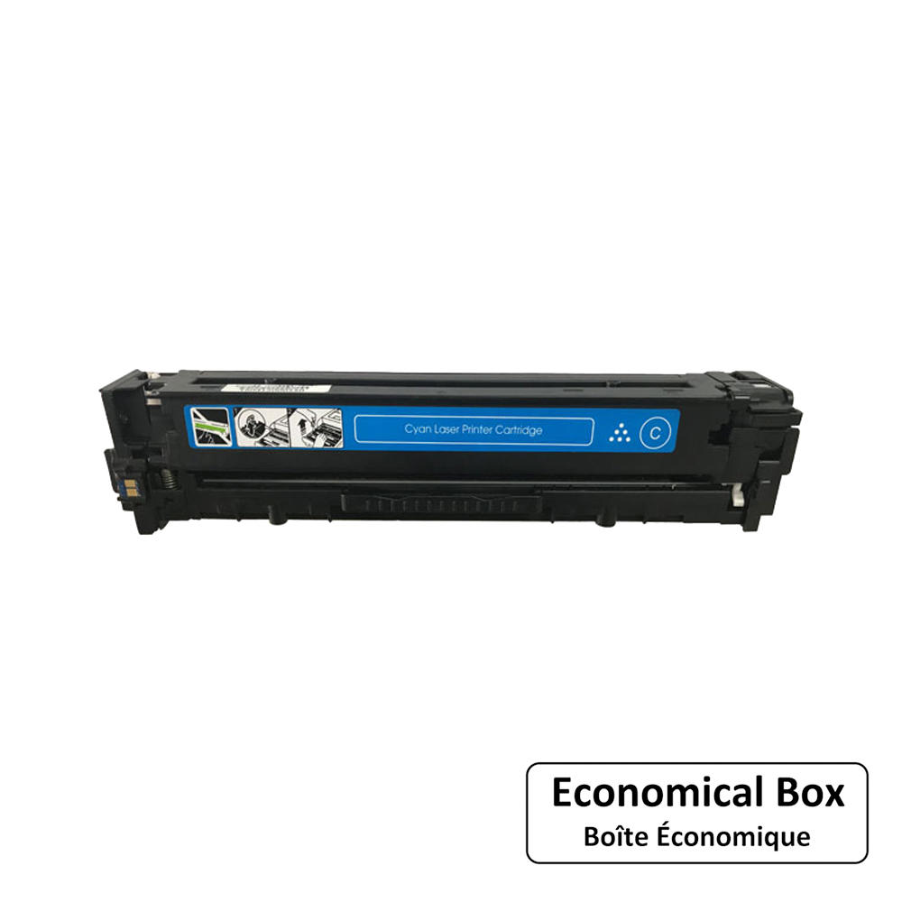 Remanufactured HP 128A CE321A Cyan Toner Cartridge - Economical Box