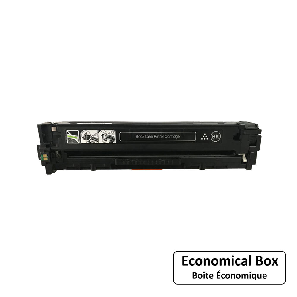 Remanufactured HP 128A CE320A Black Toner Cartridge - Economical Box