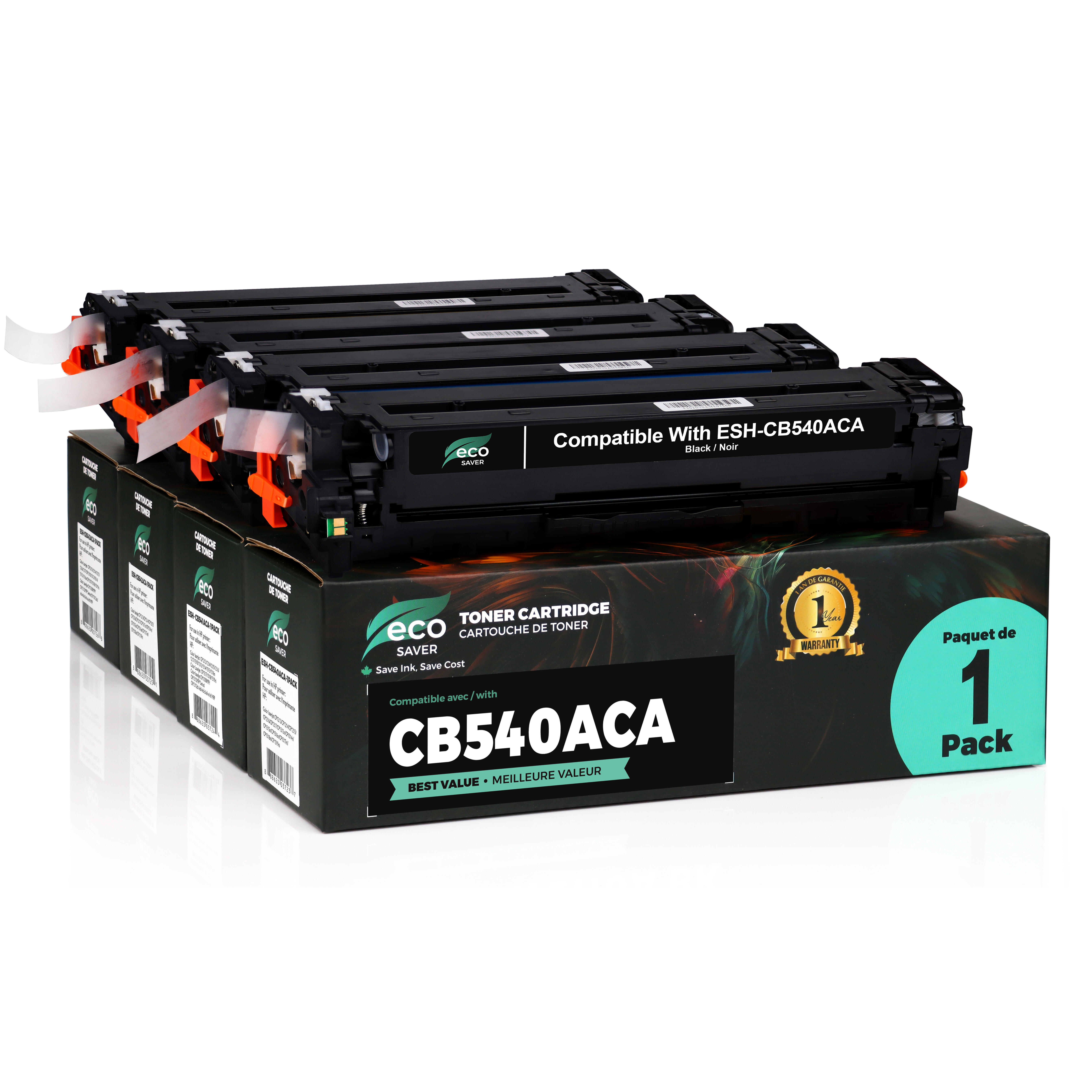 Remanufactured HP 125A Toner Cartridge Combo BK/C/M/Y - Eco-saver