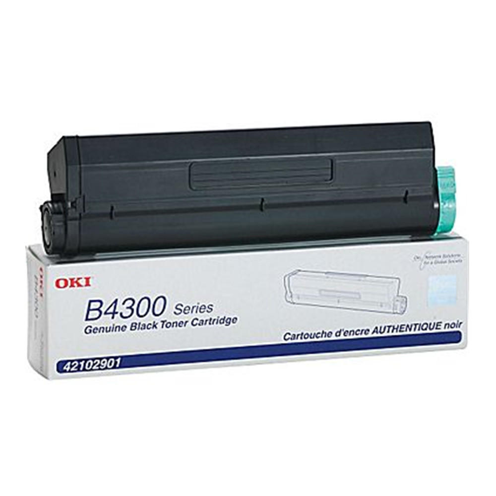 Okidata 42102901 Original Black Toner Cartridge High Yield for B4300 Printer