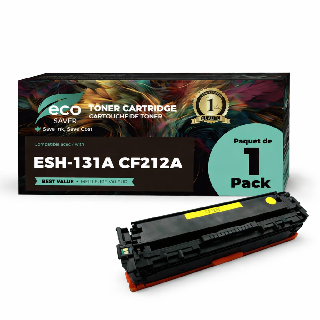Compatible HP 131A CF212A Yellow Toner Cartridge - Eco-saver at ...