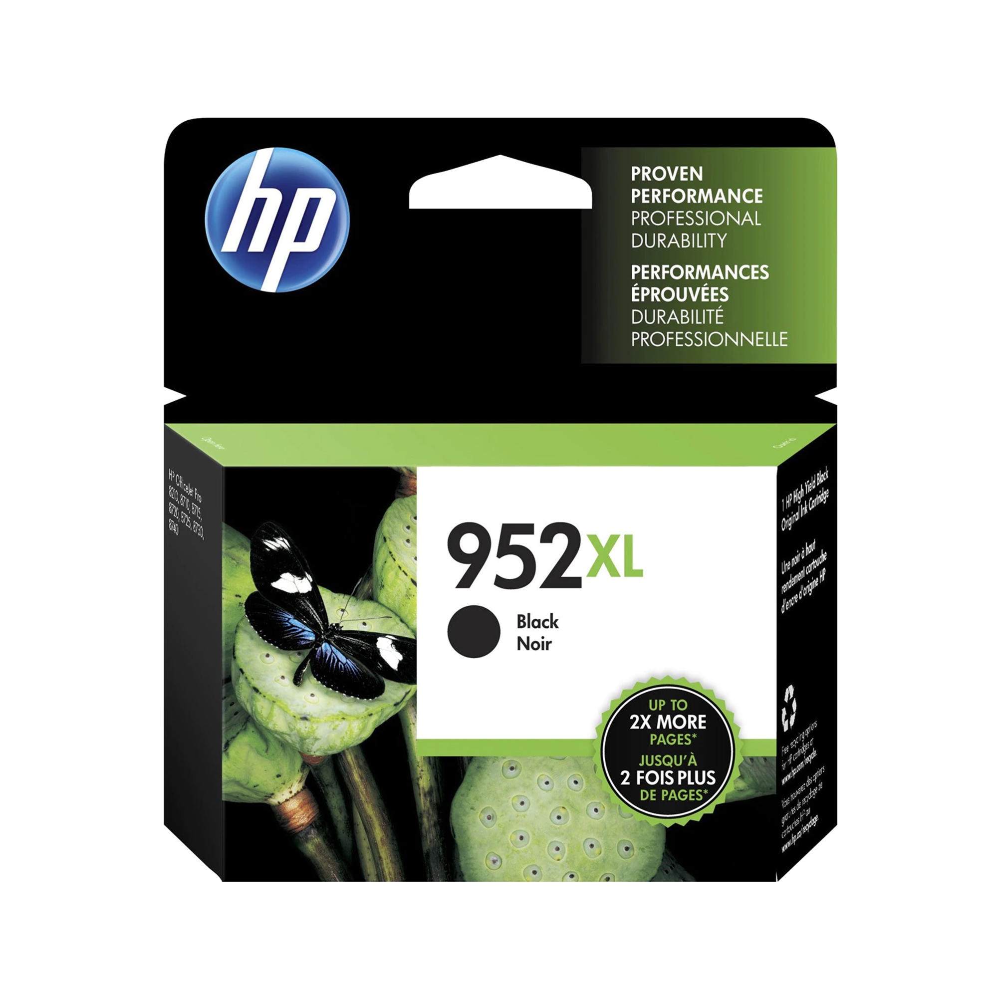 HP 952XL F6U19AN Original Black Ink Cartridge High Yield