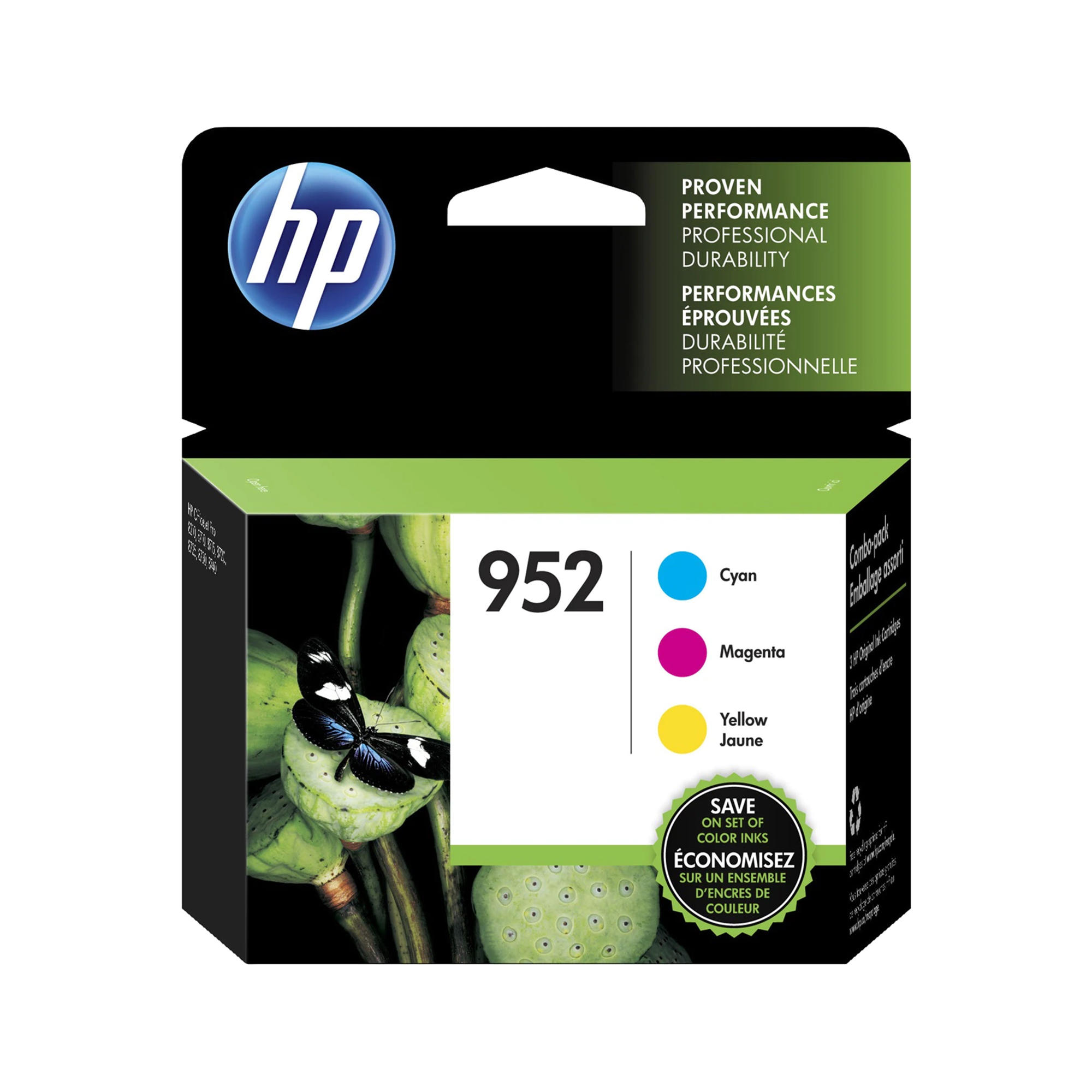 HP 952 N9K27AN Original Ink Cartridge Combo C/M/Y