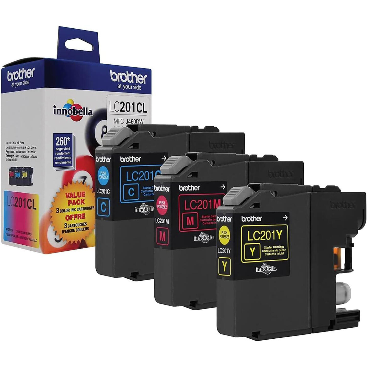 Brother LC2013PKS Original Color Ink Cartridge Combo C/M/Y