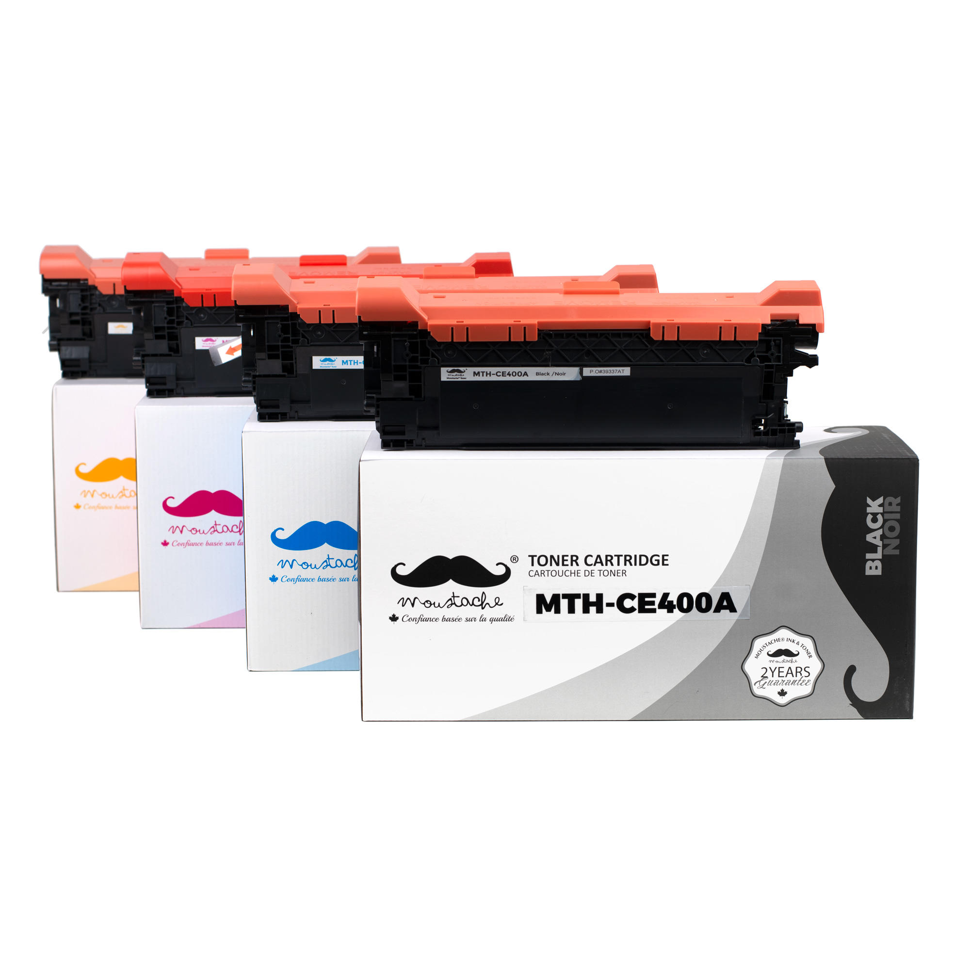 Compatible HP 507A Toner Cartridge Combo BK/C/M/Y - Moustache®