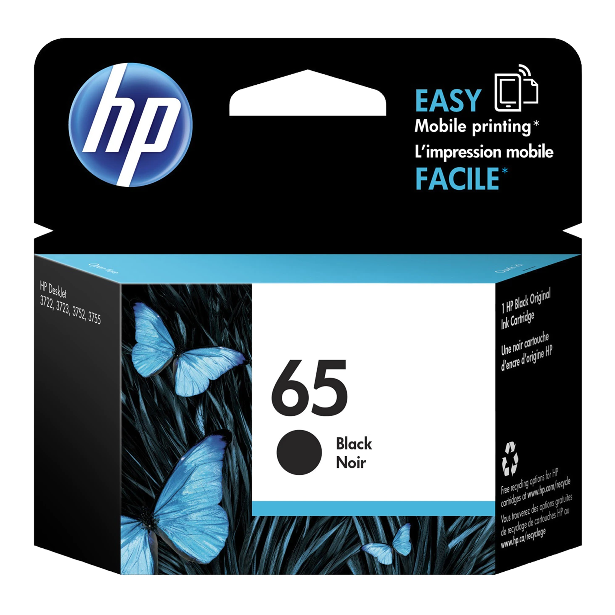 HP 65 N9K02AN Original Black Ink Cartridge