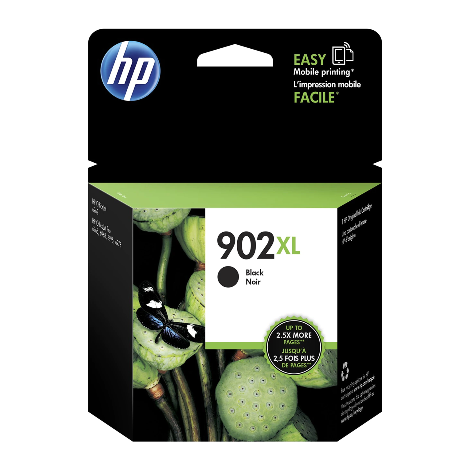 HP 902XL T6M14AN Original Black Ink Cartridge High Yield