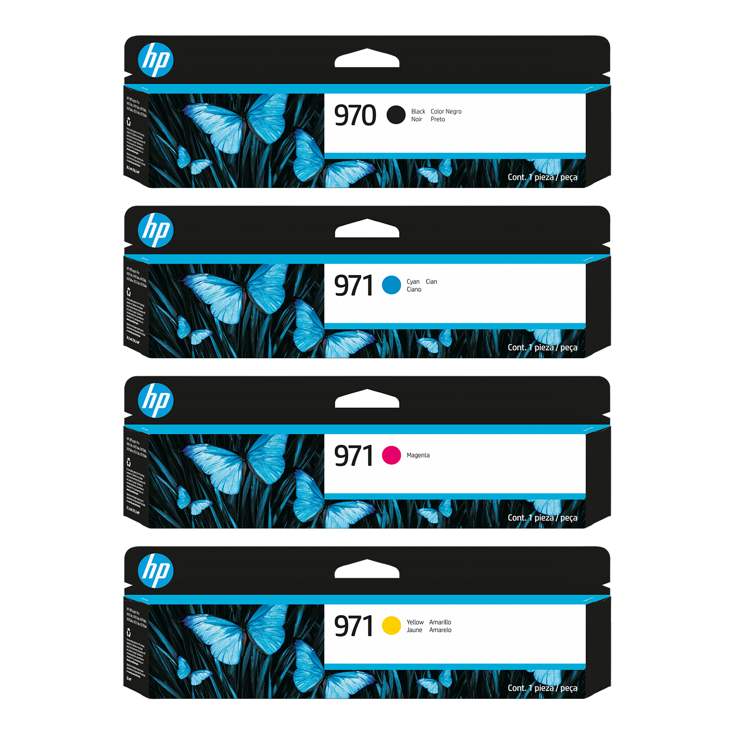 HP 970 971 Original Ink Cartridge Combo BK/C/M/Y