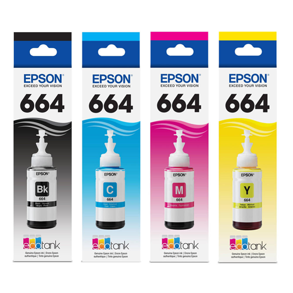 Epson T664 Original Ink BK/C/M/Y