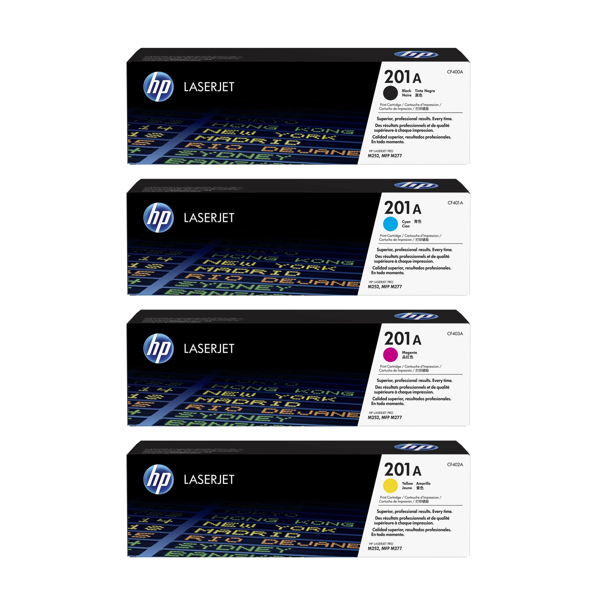 HP 201A Original Toner Cartridge Combo BK/C/M/Y