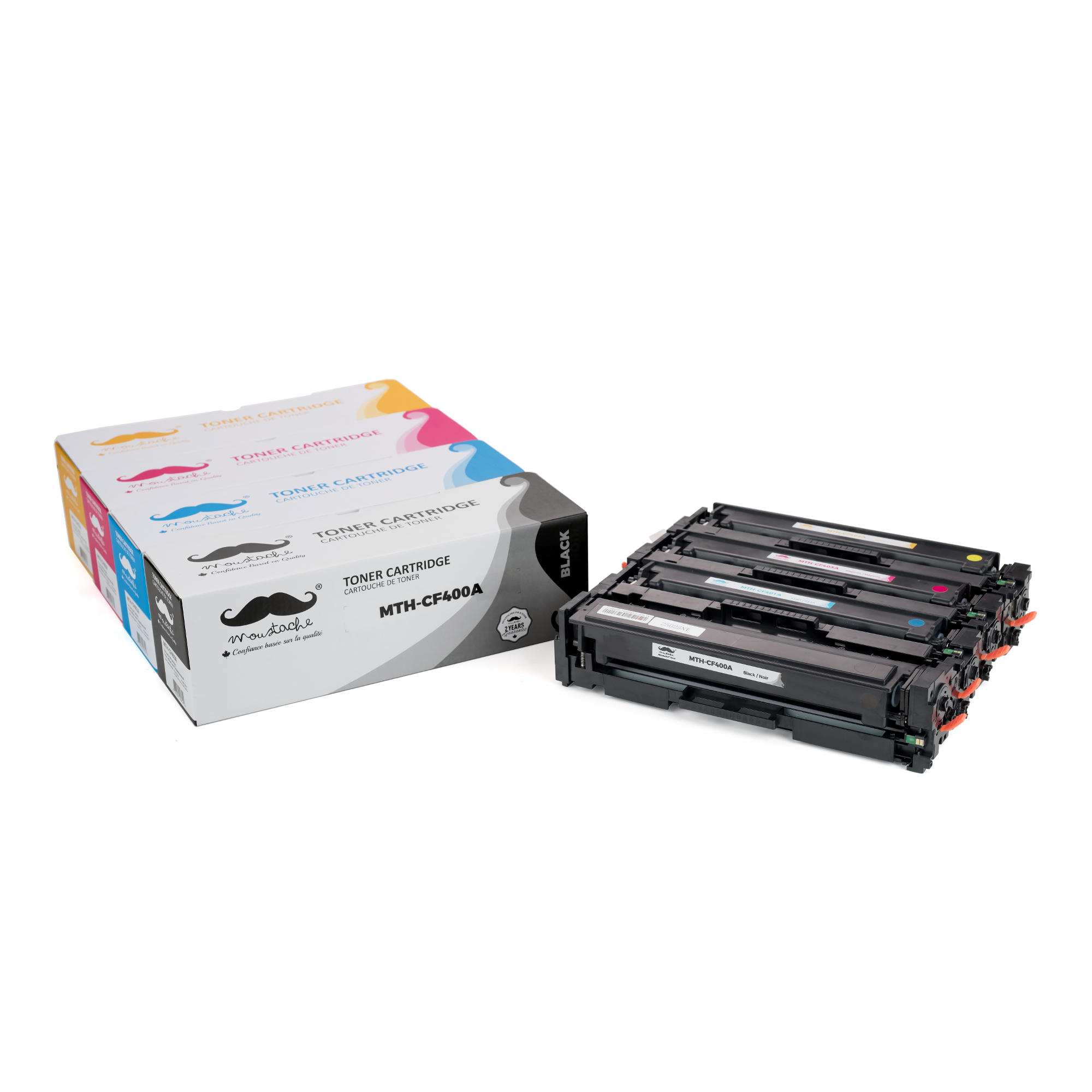 Compatible HP 201A Toner Cartridge Combo BK/C/M/Y - Moustache®