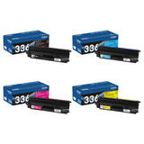 Brother TN336 Original Toner Cartridge Combo High Yield BK/C/M/Y