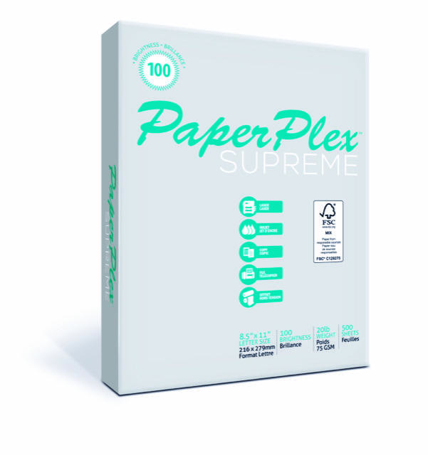 PaperPlex Premier Copy Paper, 20 lbs, 8.5''x11'' ,100 bright , 500