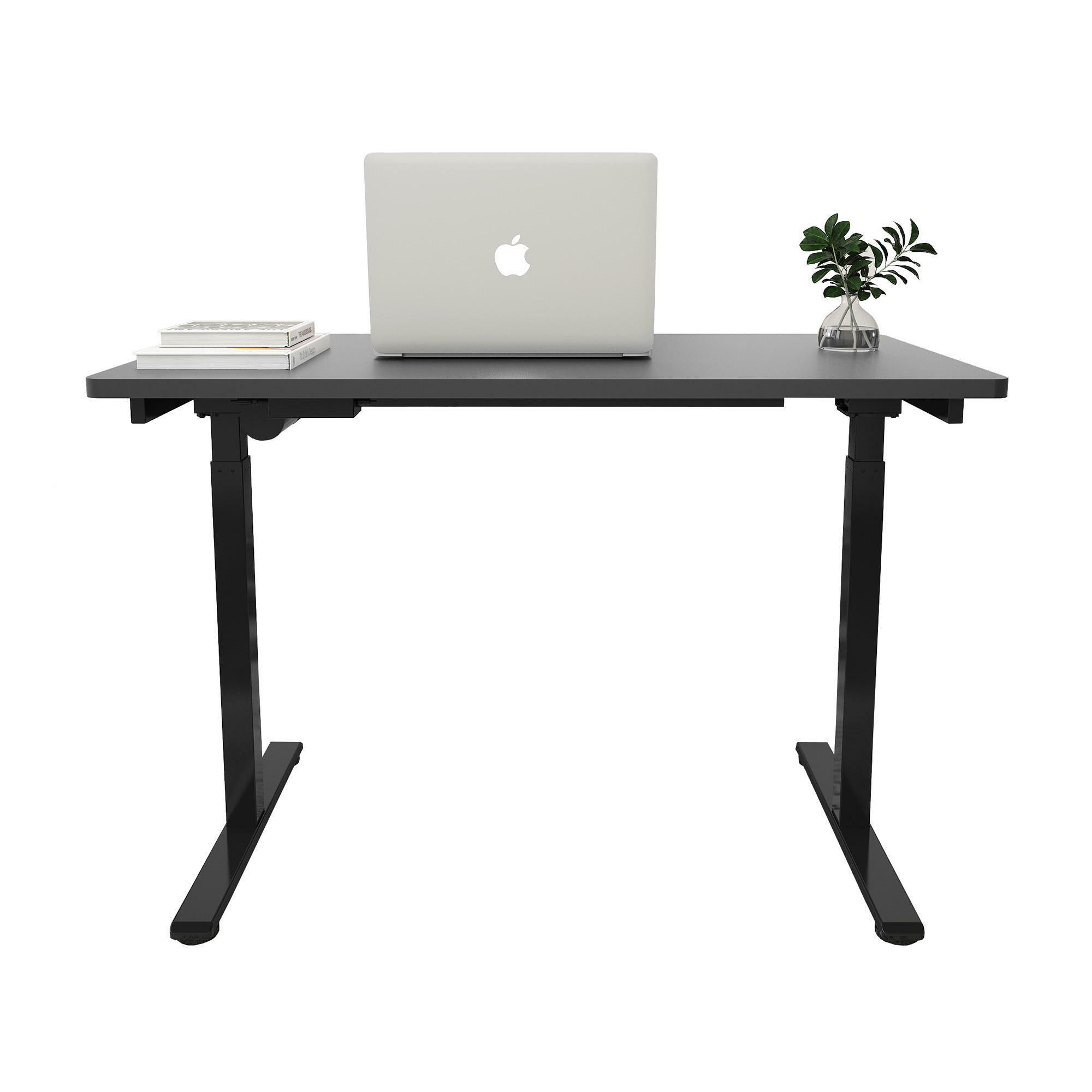 Electric Ergo Standing Desk Gaming Desk Frame Single-Motor Height Adjustable-PrimeCables®-Black