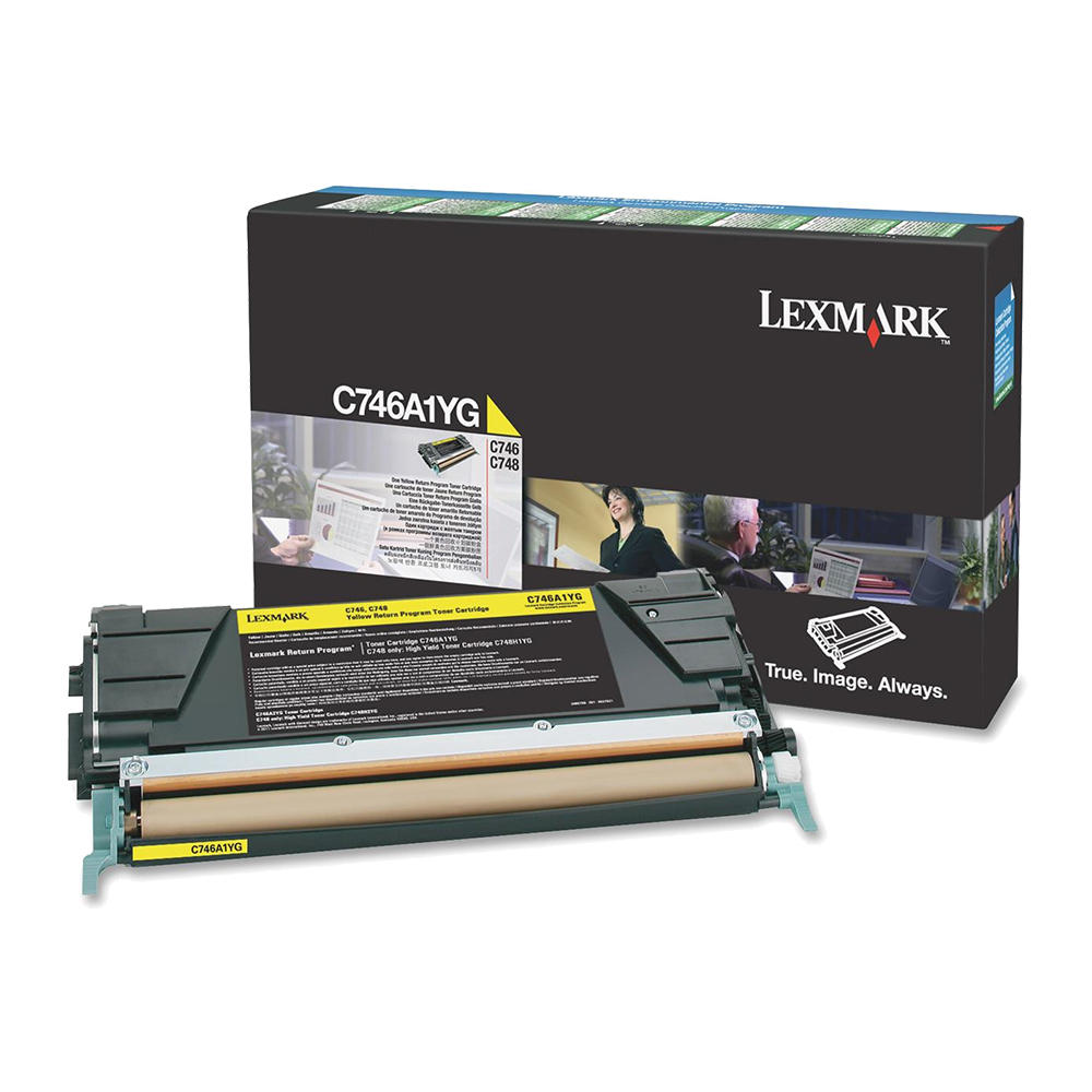 Lexmark C746A1YG Original Yellow Return Program Toner Cartridge