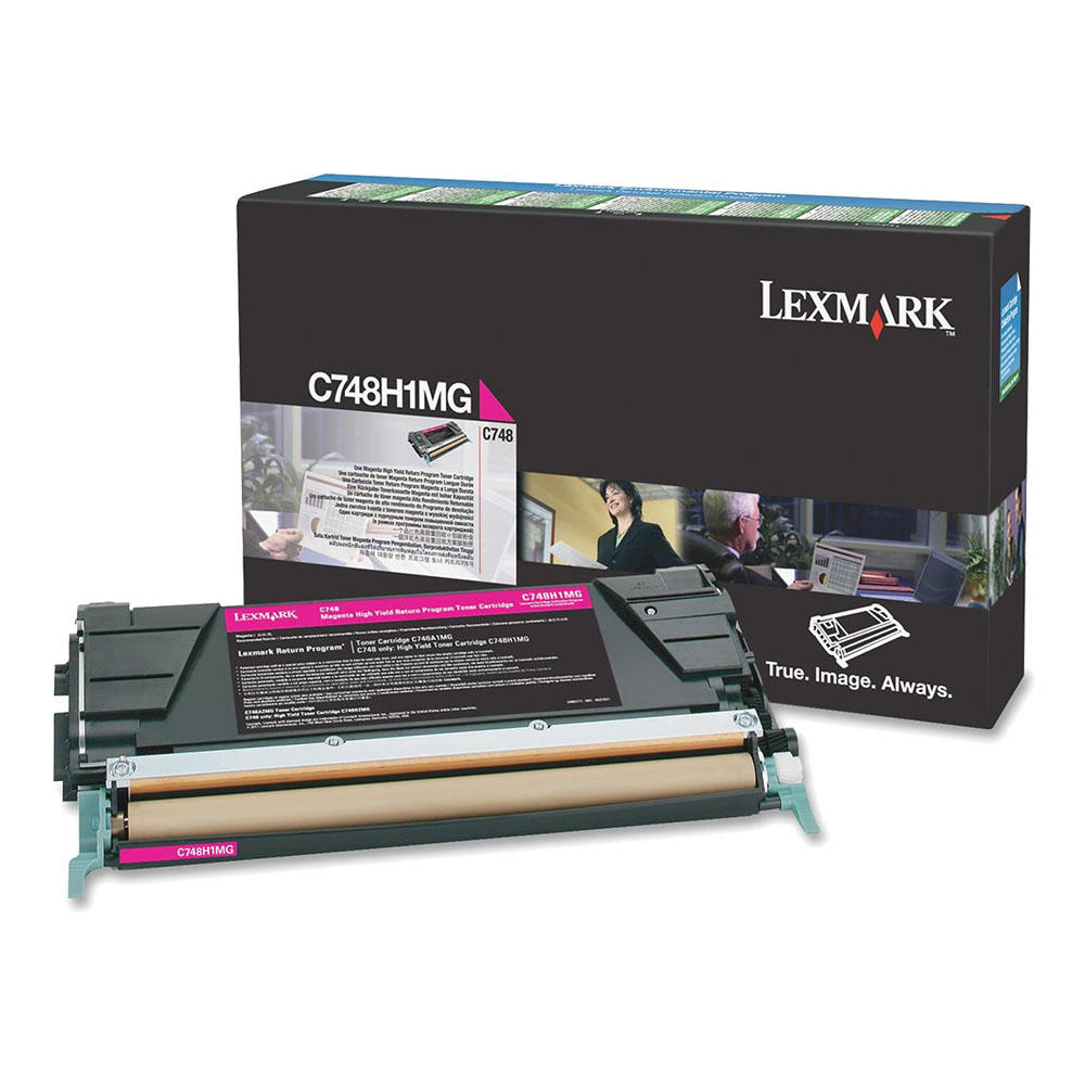 Lexmark C748H1MG Original Magenta Return Program Toner Cartridge High Yield