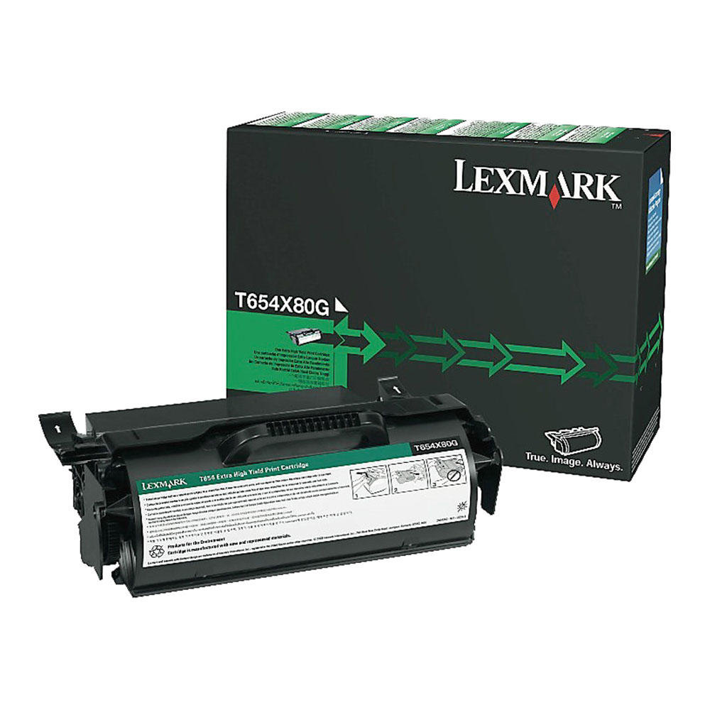 Lexmark T654X80G Original Black Toner Cartridge Extra High Yield