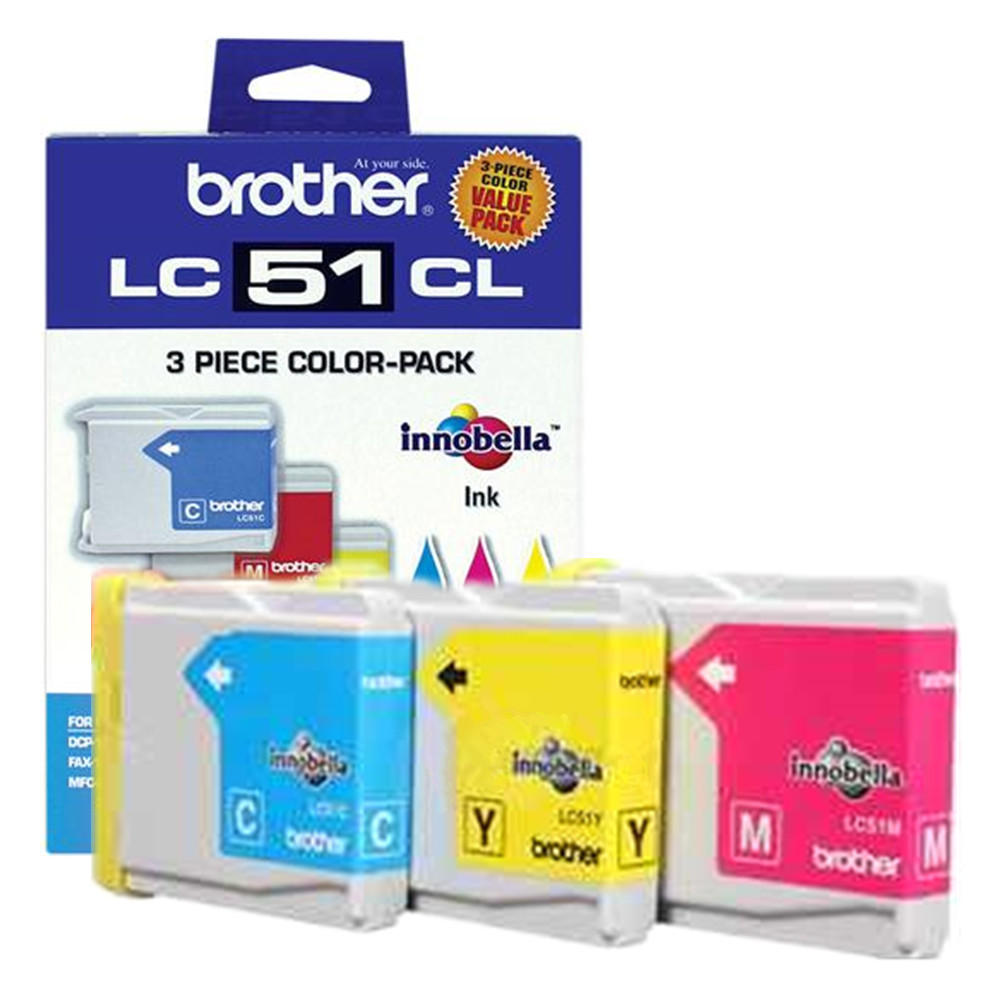 Brother LC513PKS Original Tricolor Ink Cartridge Combo C/M/Y