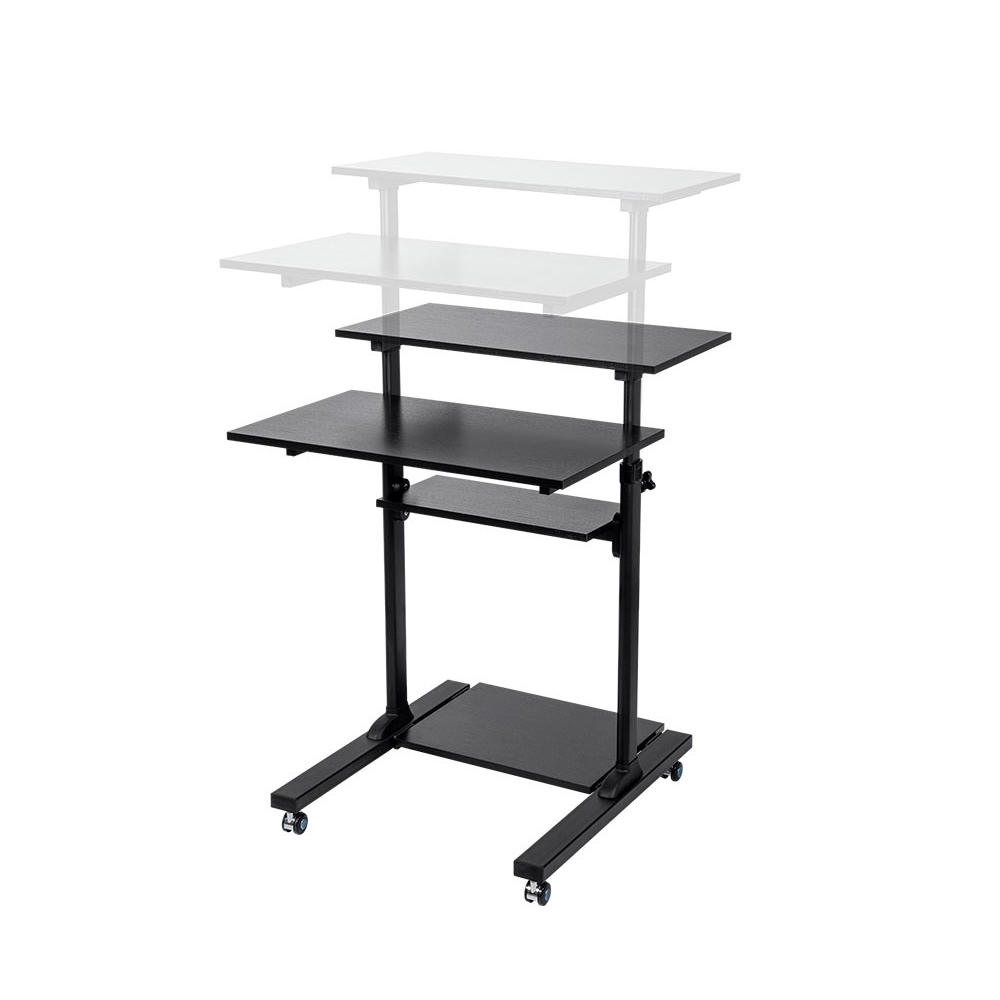 Height Adjustable PC Workstation Cart for Sit-Stand - Monoprice®