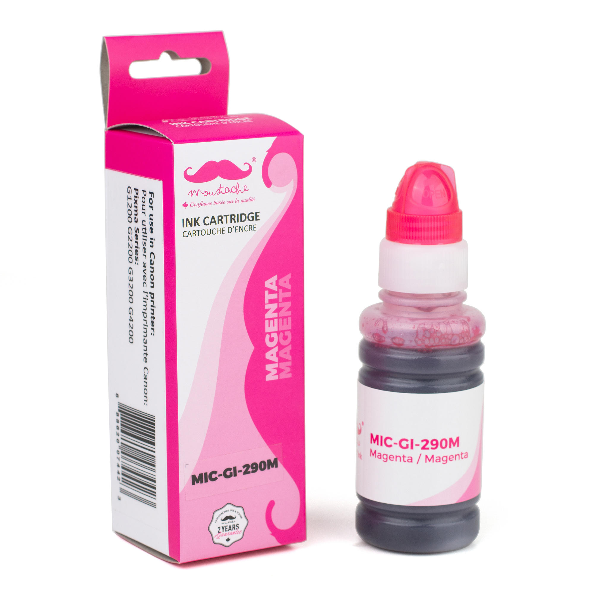 Canon GI-290M Compatible Magenta MegaTank Ink Bottle High Yield (1597C001) - Moustache®