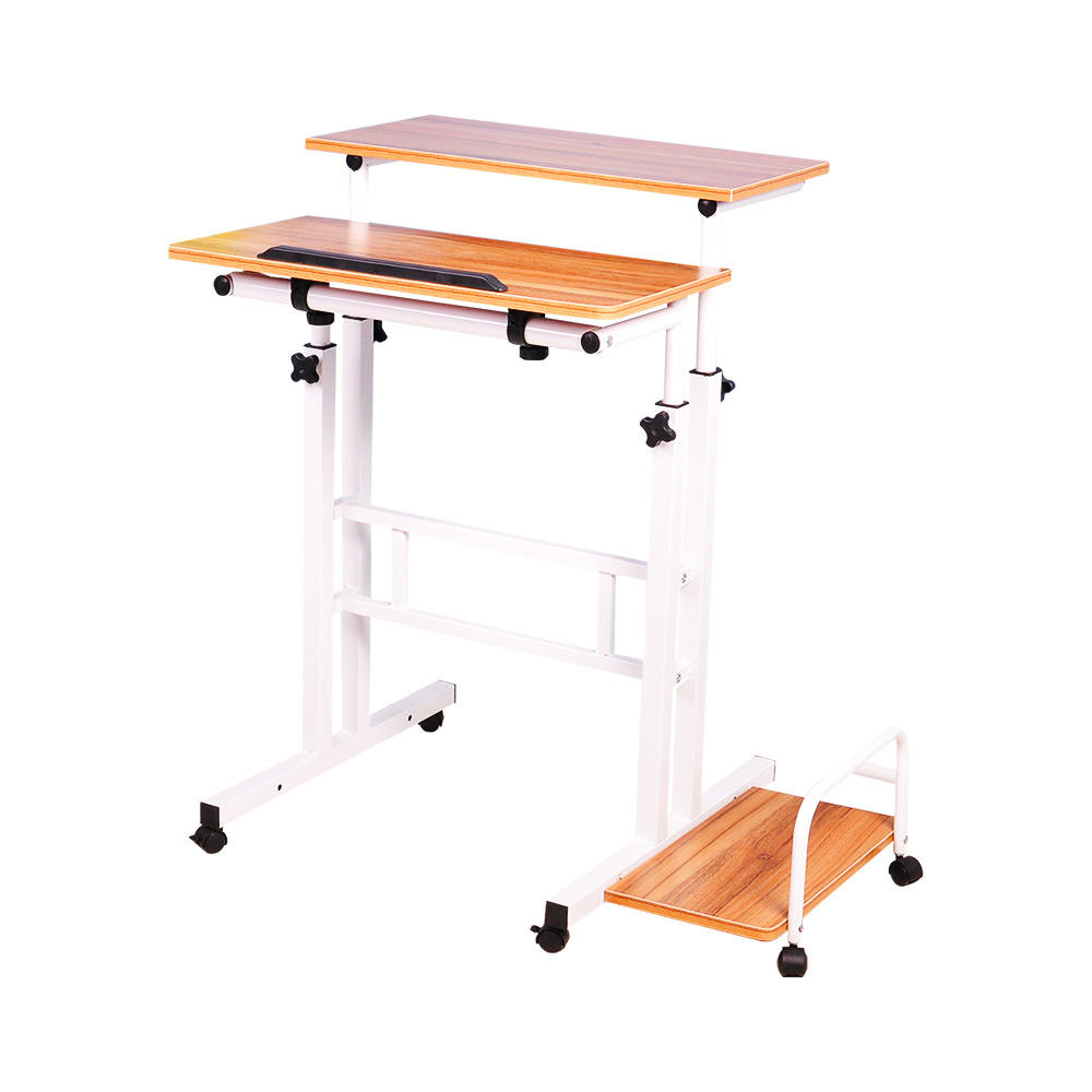 Mobile Height-Adjustable Sit to Stand Office Desk Riser Standing Table Workstation SortWise Mobile Height-Adjustable Sit to Stand Office Desk Riser Standing Table Workstation SortWise