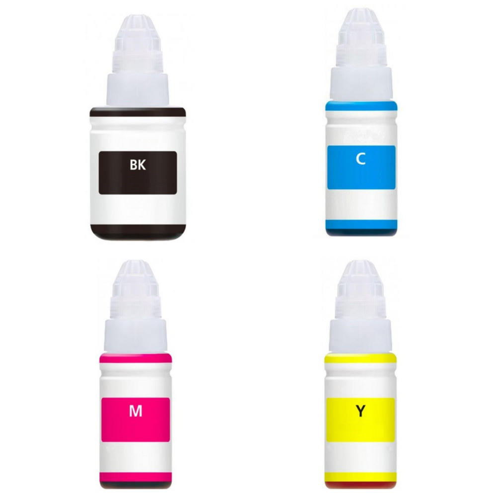 Canon GI290 Compatible MegaTank Ink Bottle Combo High Yield BK/C/M/Y
