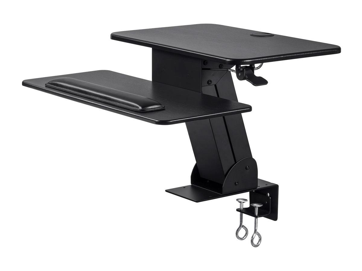 Sit-Stand Desk Workstation, Clamp-On Model monoprice Sit-Stand Desk Workstation, Clamp-On Model monoprice