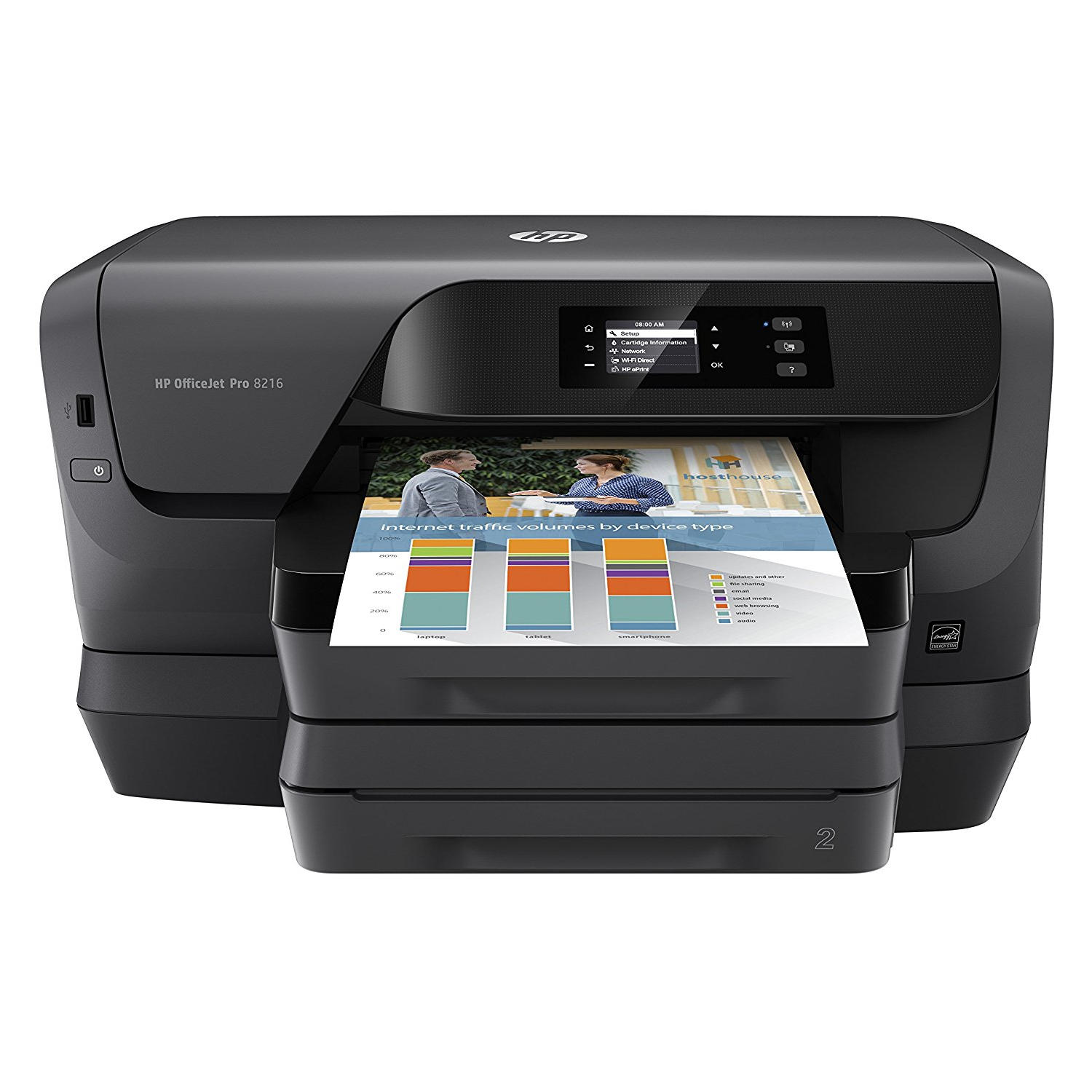 HP Officejet Pro 8216 SingleFunction Wireless Color Inkjet Printer