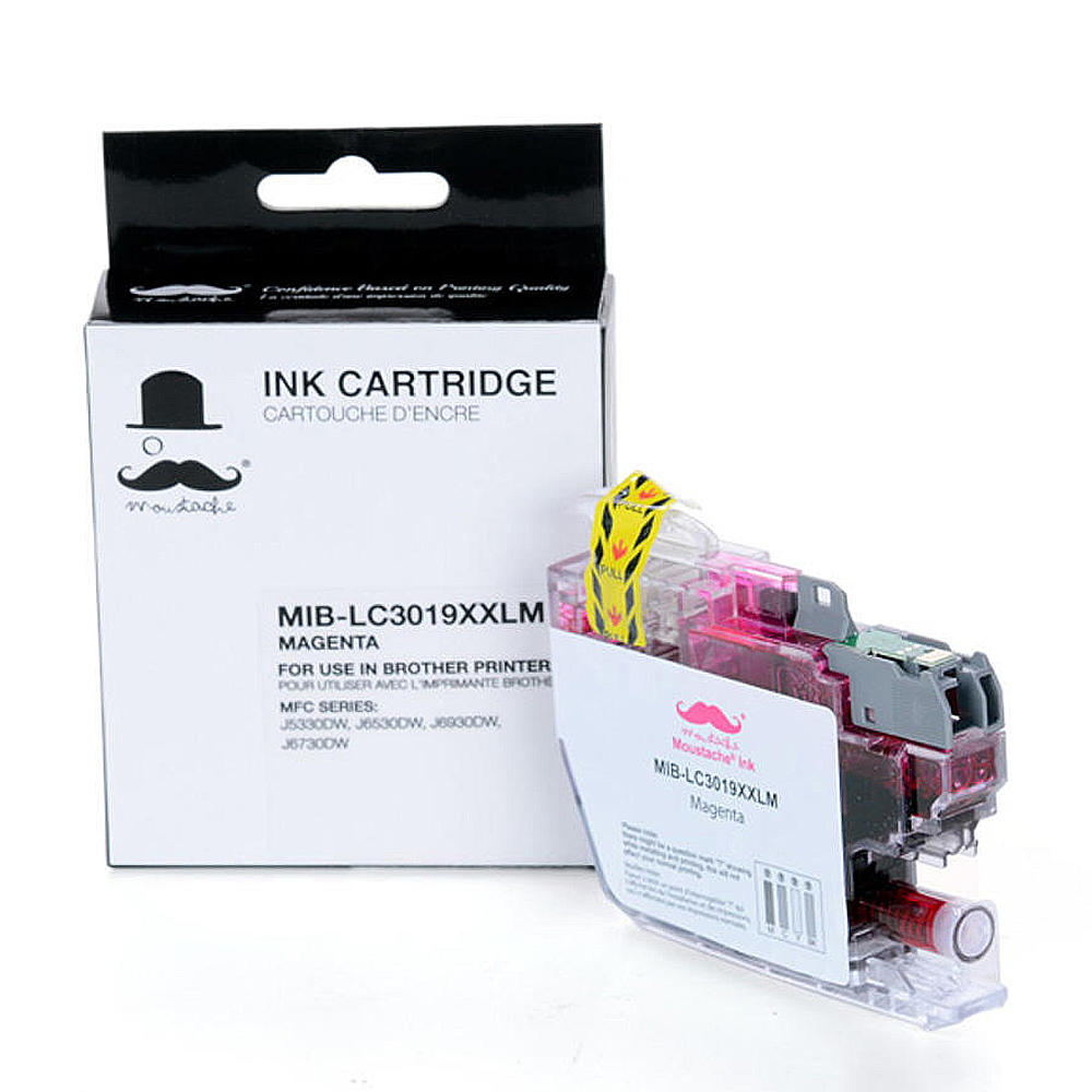 Brother LC3019M XXL Compatible Magenta Ink Cartridge Extra High Yield - Moustache®