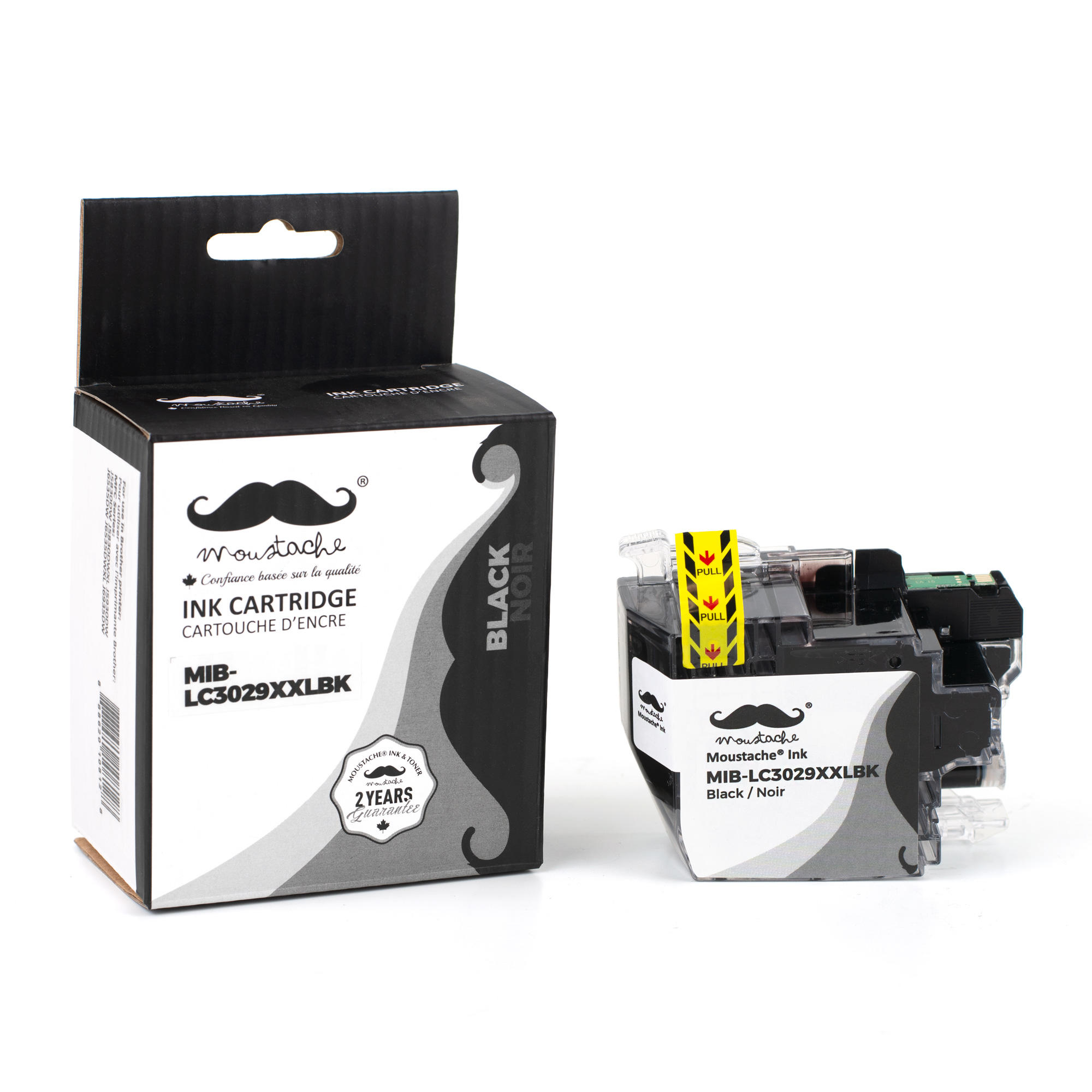 Brother LC3029 XXL BK Compatible Black Ink Cartridge Super High Yield - Moustache®