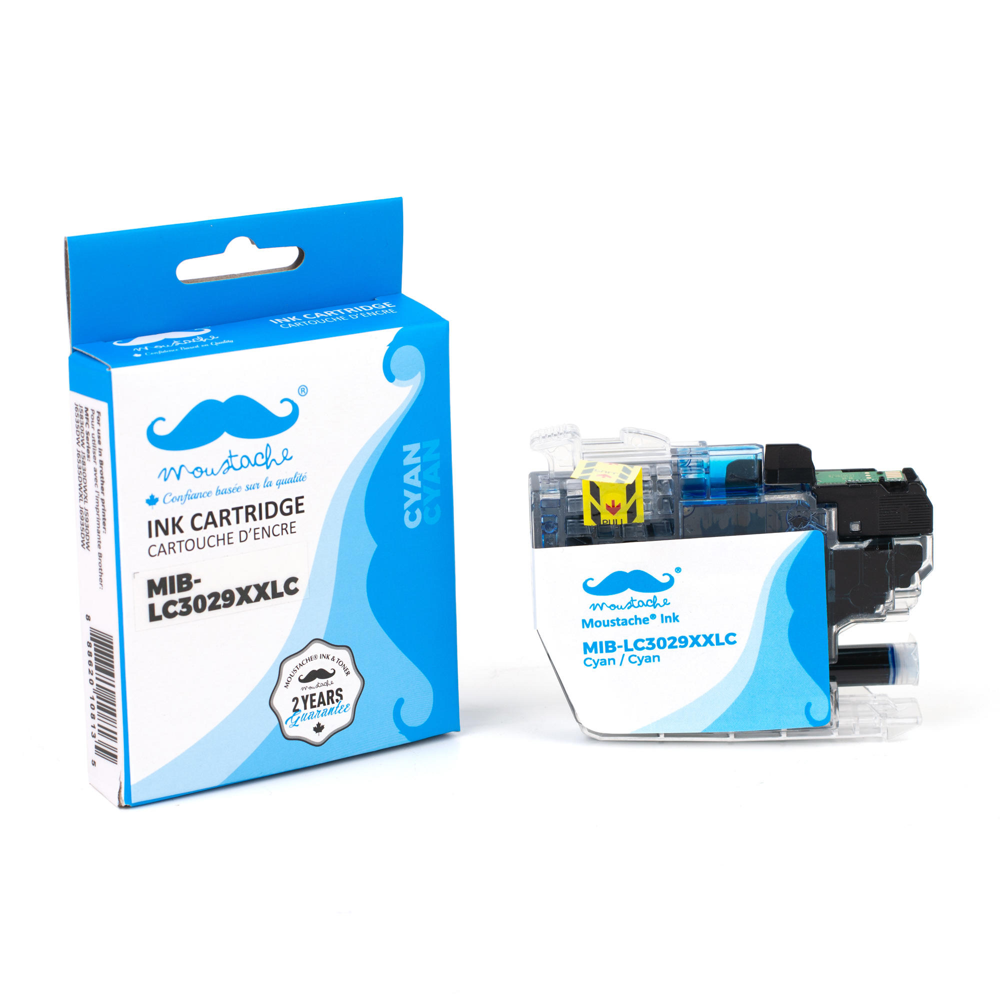 Brother LC3029 XXL C Compatible Cyan Ink Cartridge Super High Yield - Moustache®