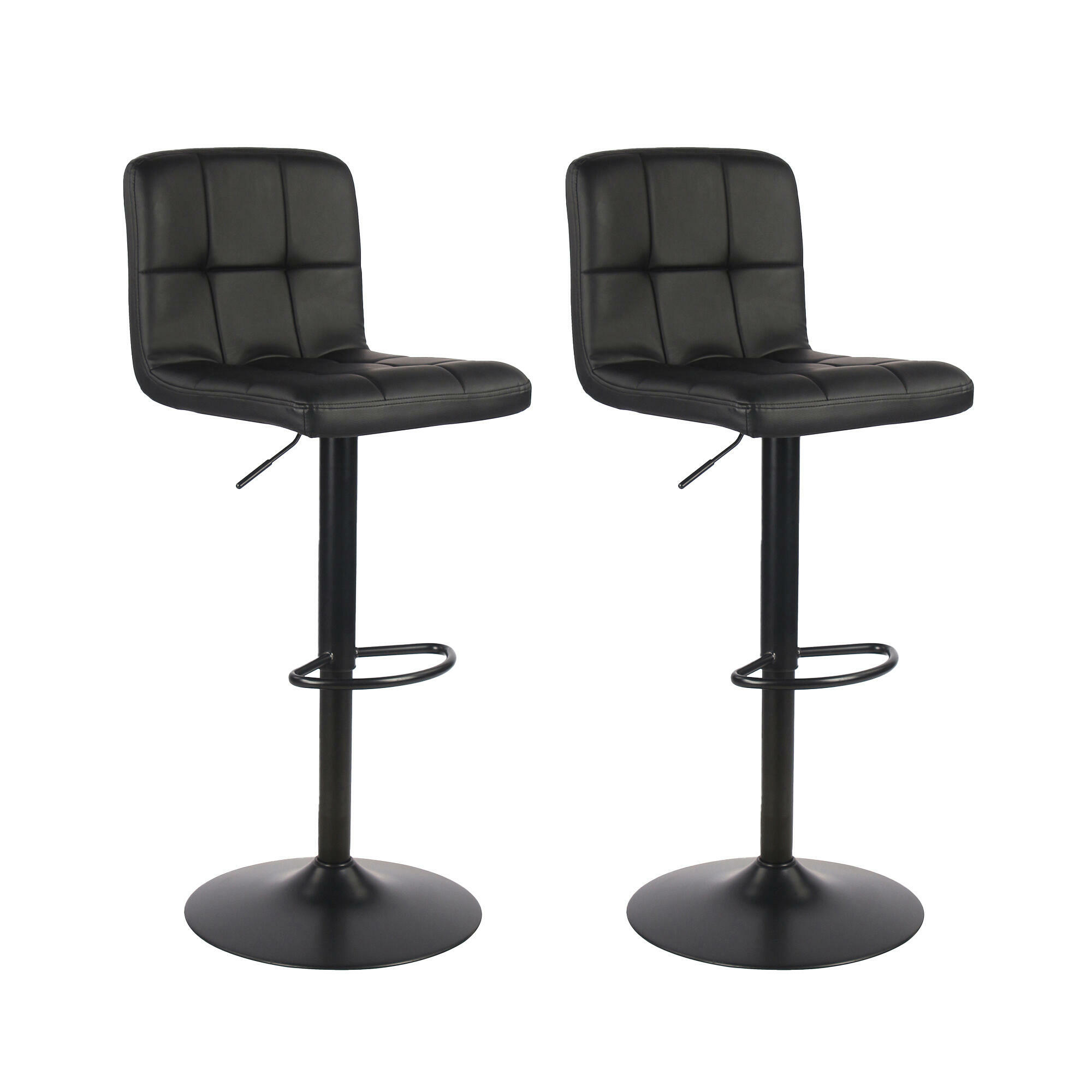 Swivel Adjustable Bonded-Leather Bar Stool - Moustache®