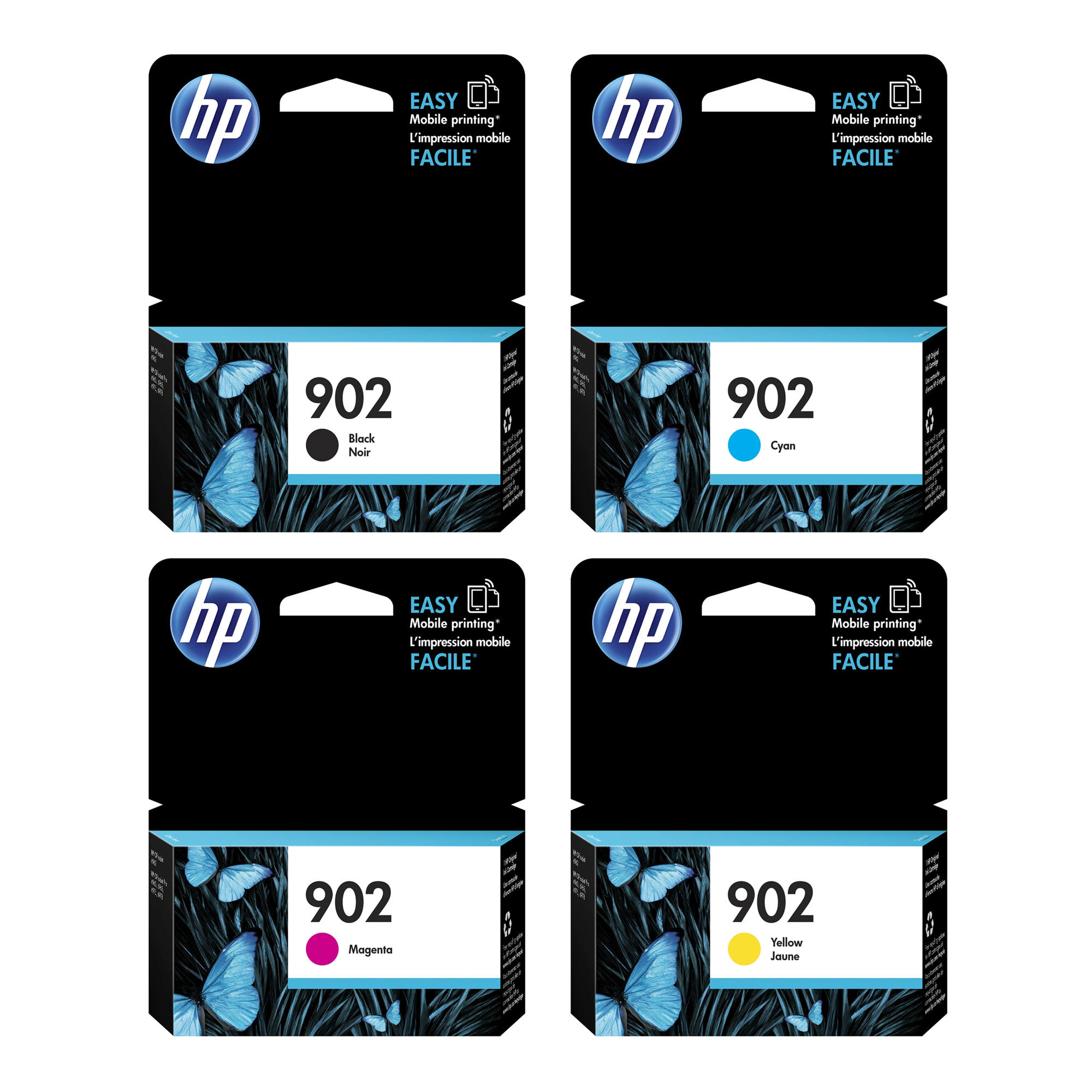 HP 902 T6L98AN T6L86AN T6L90AN T6L94AN Original Ink Cartridge Combo BK/C/M/Y