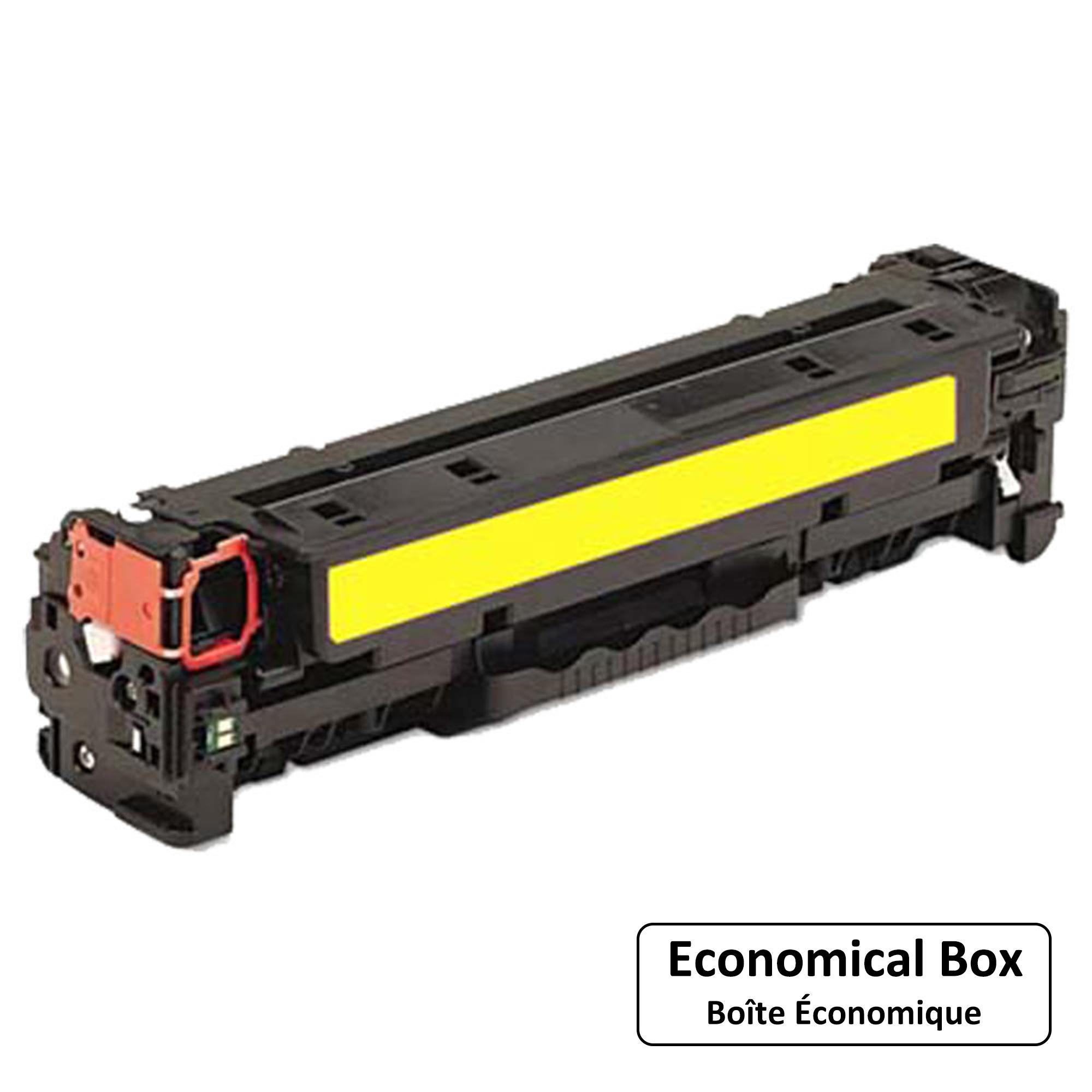 Remanufactured HP 312A CF382A Yellow Toner Cartridge - Economical Box