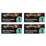 Compatible HP 130A Toner Cartridge Combo BK/C/M/Y - Economical Box
