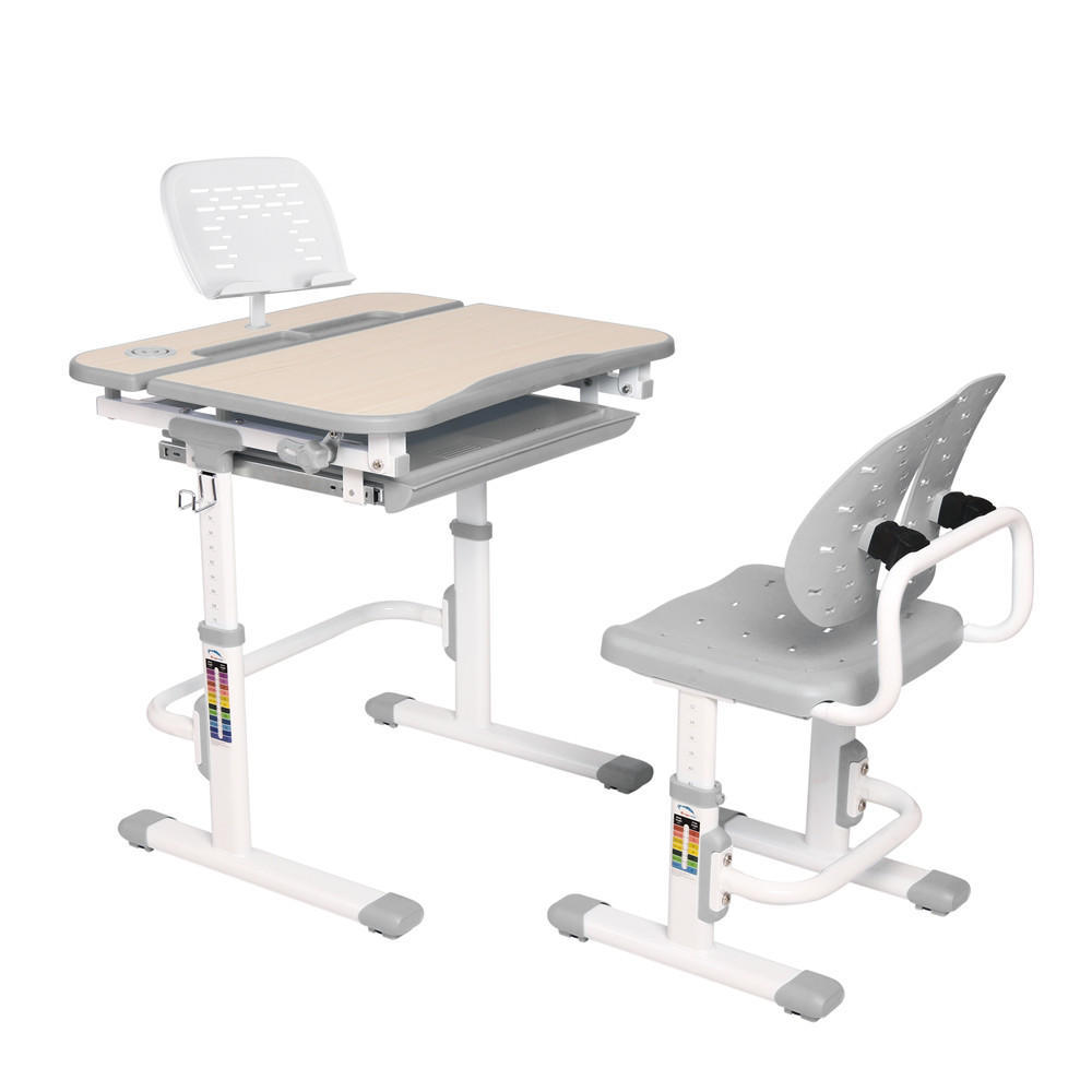 Children's Multi-Functional Ergonomic Height Adjustable Classroom Desk & Chair Set - PrimeCables®